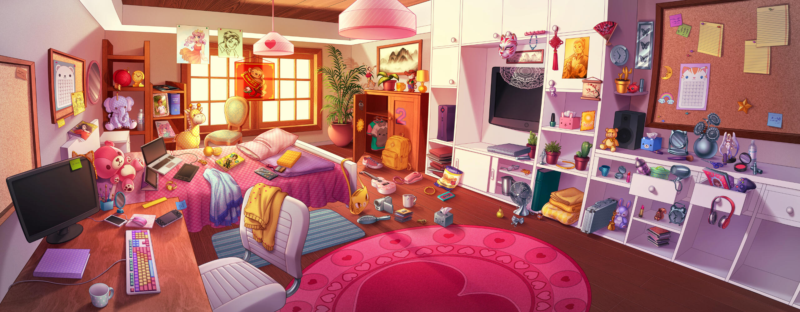 Bedroom Background and Props