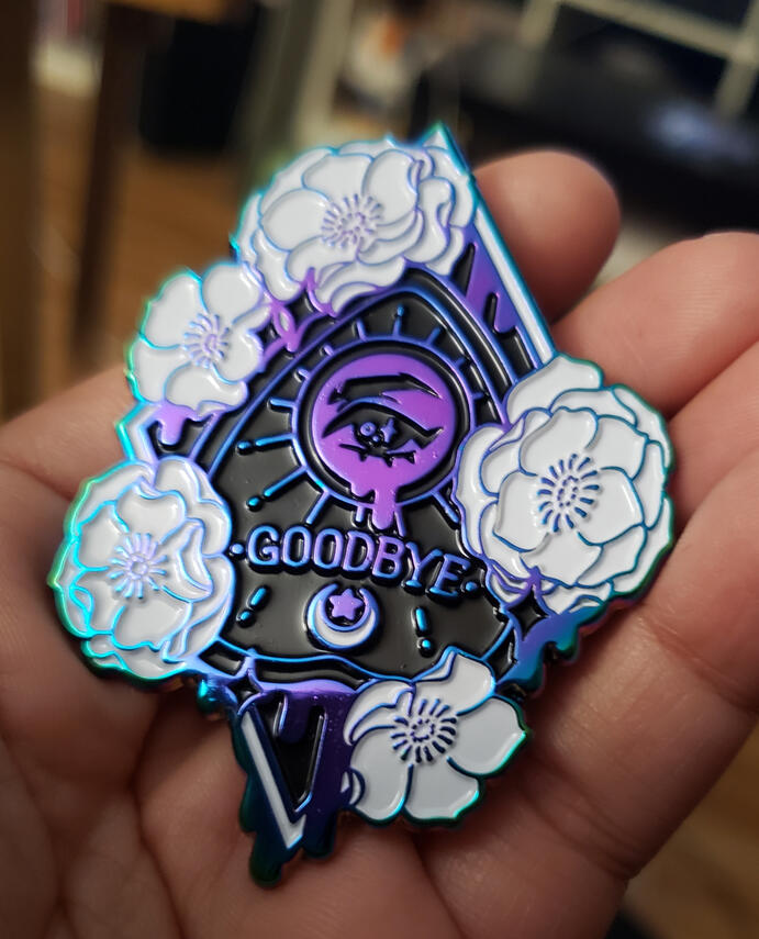 Planchette Hellebore Enamel Pin