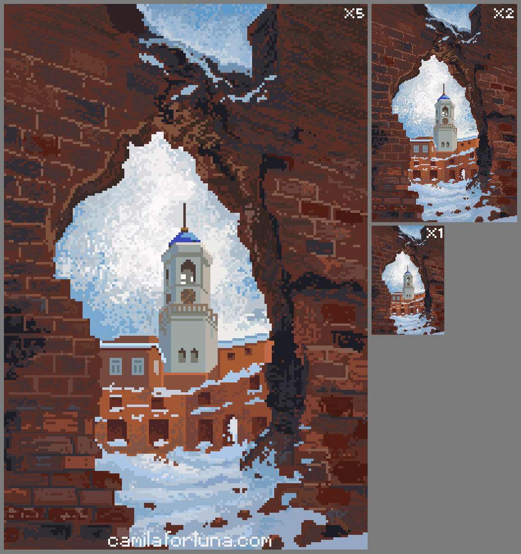 Vyborg Cathedral Pixel